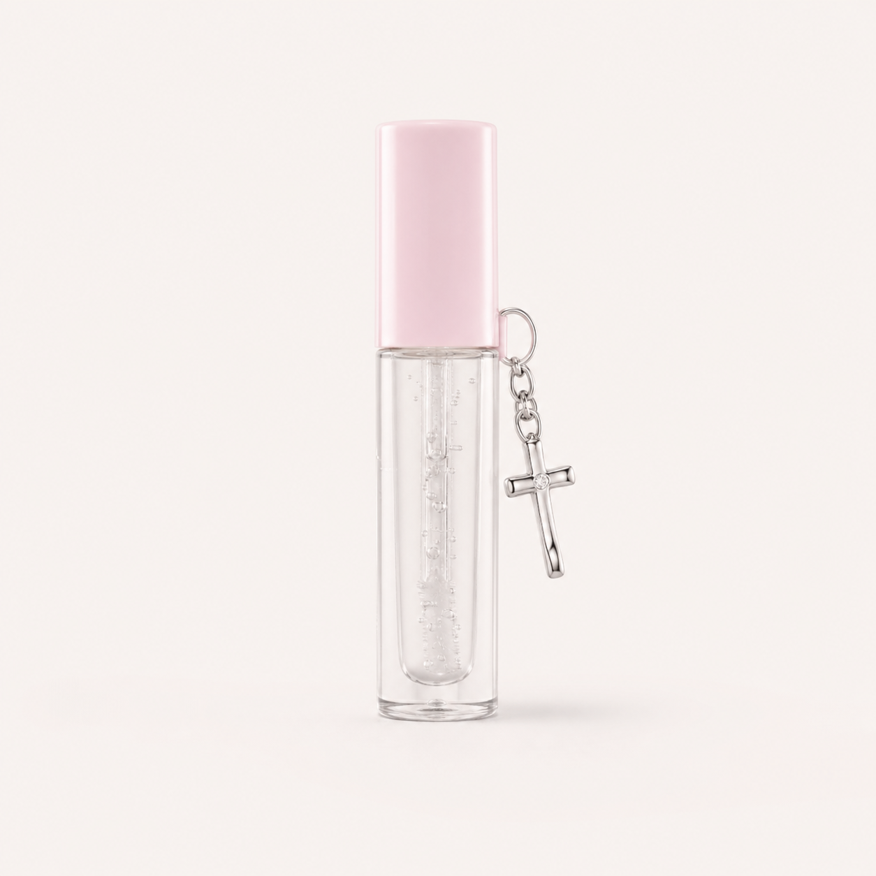 No Cures lip oil with silver charm